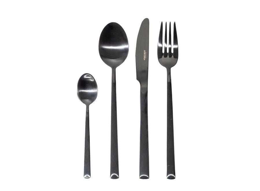 Cutlery set 'Zeno' 6-piece - Black