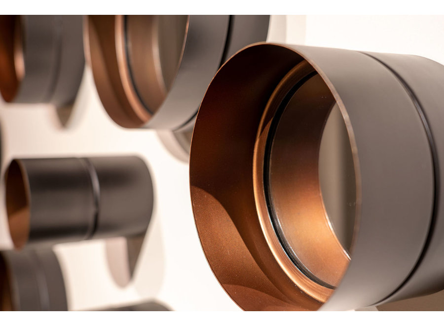 Miroirs ronds 'Frome' - Bronze