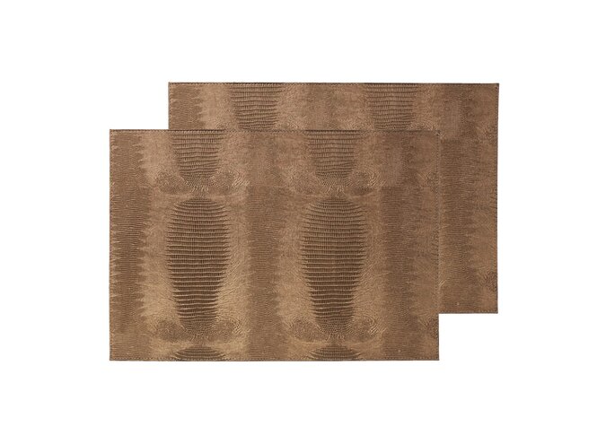 Sets de table 'Doukas' - Lot de 2 - Bronze