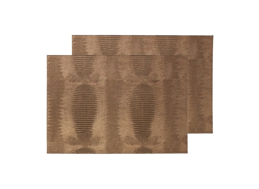 Placemat 'Doukas' Bronze - set van 2