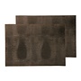Placemat 'Doukas' - Set of 2 - Brown