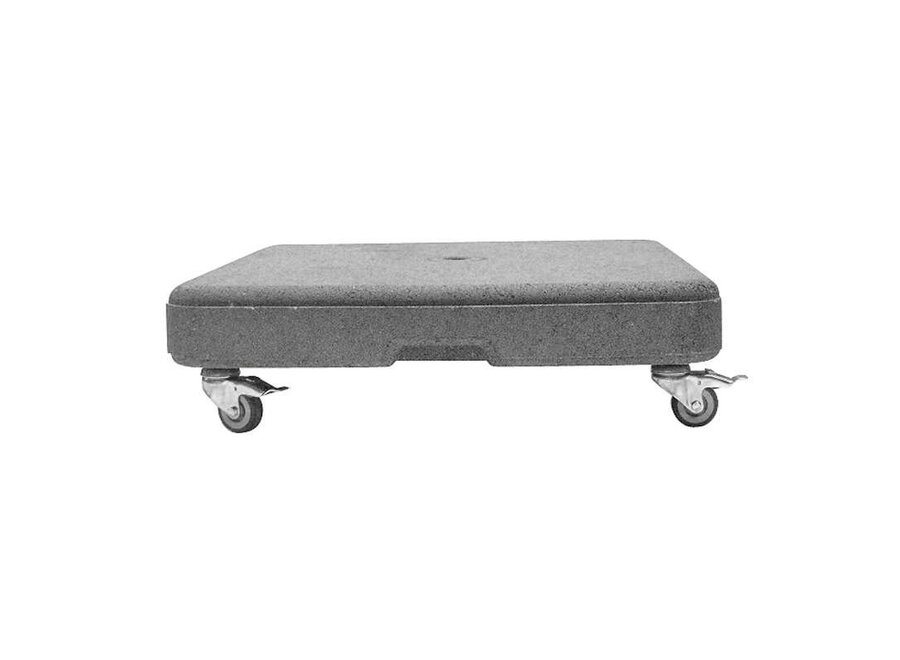 Parasol base on wheels 230 kg - Concrete