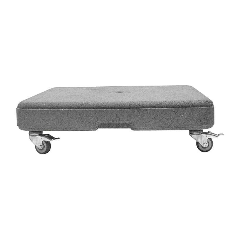 Parasol base on wheels 230 kg Concrete Wilhelmina Designs