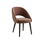 Dining chair 'Bend' - Como Fabric Old Pink