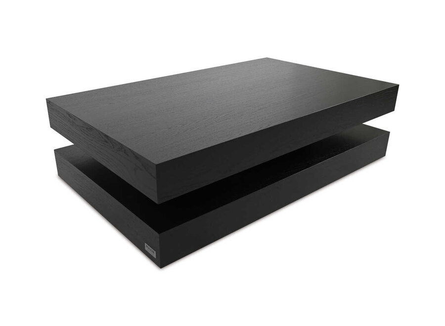 Table basse 'Dumas' Chêne - Noir mat