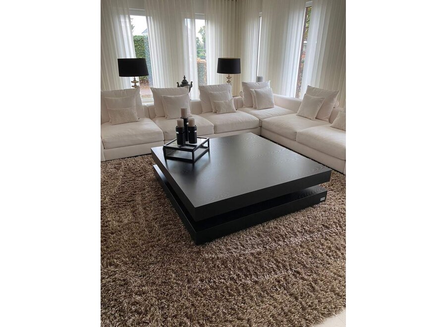Coffee table 'Dumas' Oak - Matt black