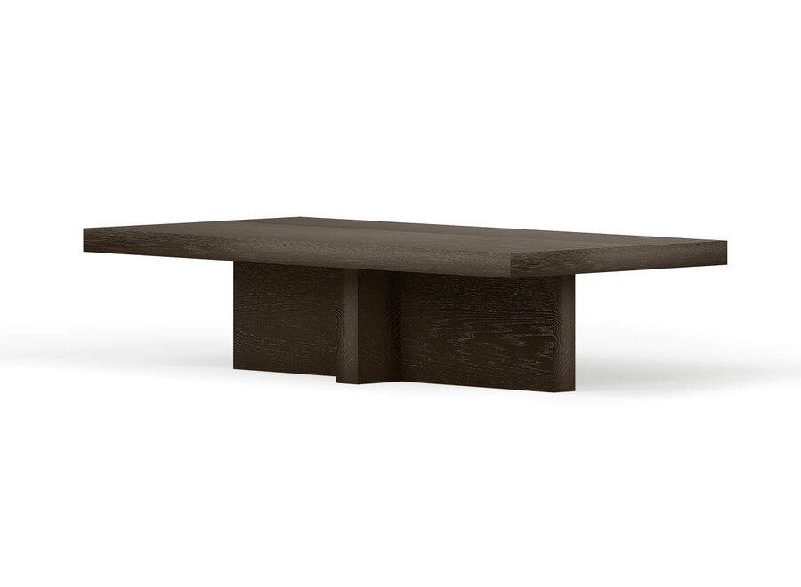 Coffee table Kenji Oak - Terra Brown Metallic