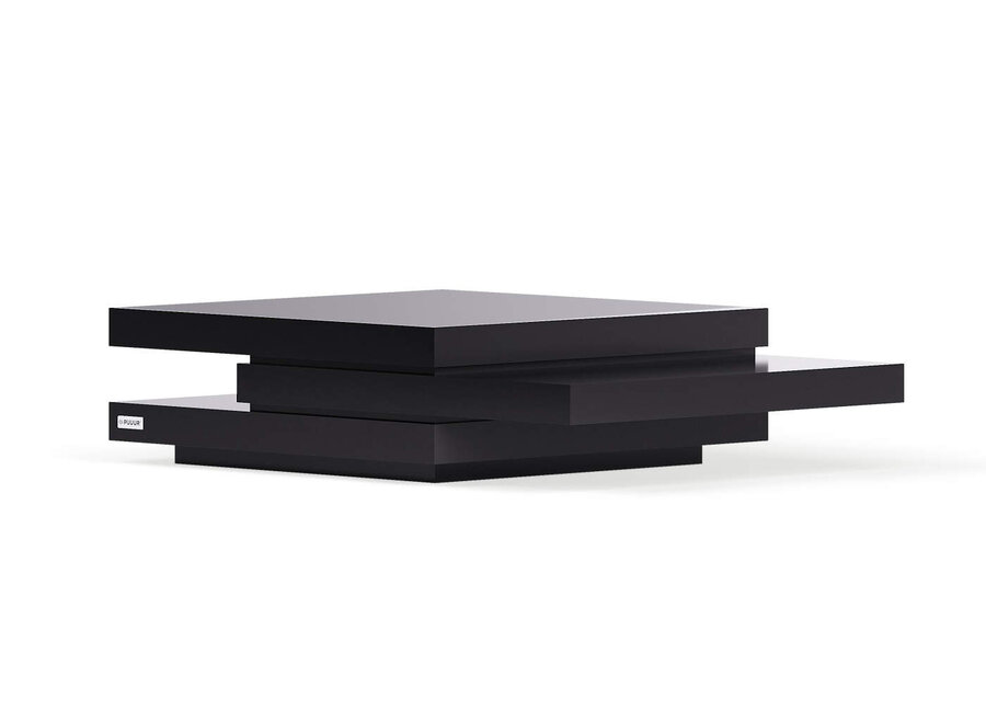 Table basse 'Blanca' - Noir mat