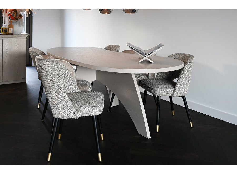 Dining table 'Amaya' Oak - Dusted Clay