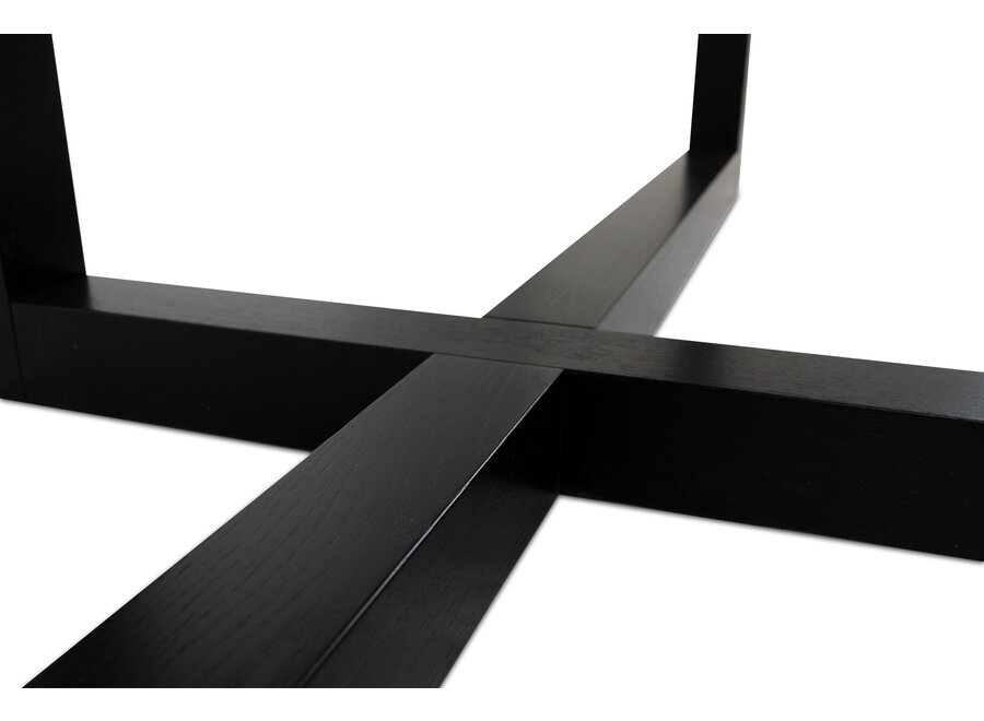 Eettafel 'Cox' Eiken - Matzwart