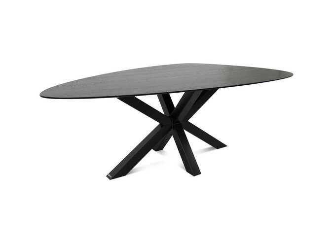 Dining table Eliyah Oak - Matt black