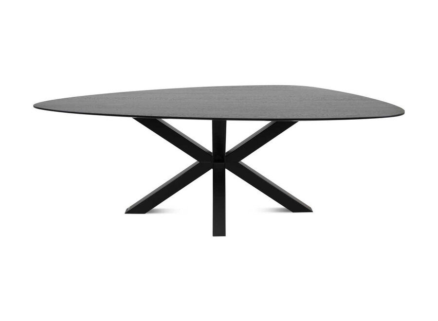 Dining table 'Eliyah' Oak - Matt black