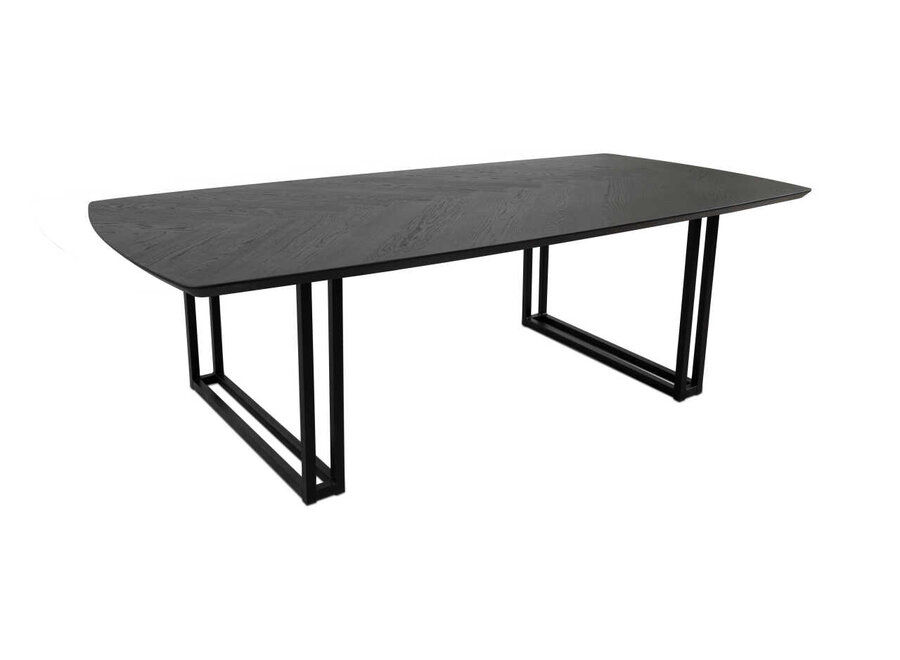 Dining table Reeve Oak - Matt black