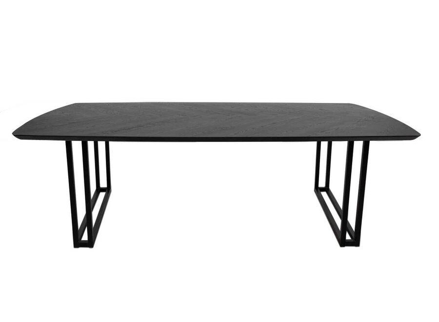 Dining table 'Reeve' Oak - Matt black