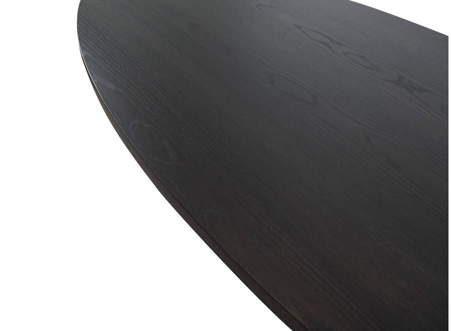 Dining table 'Emily' Oak - Matt black