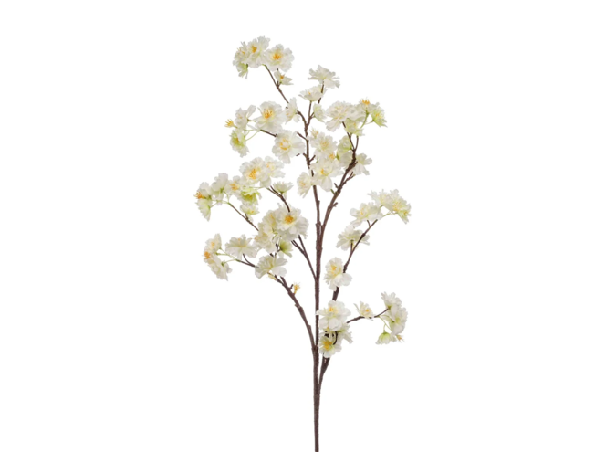 Branches Artificielles Fleur de Cerisier set de 2 - Crème