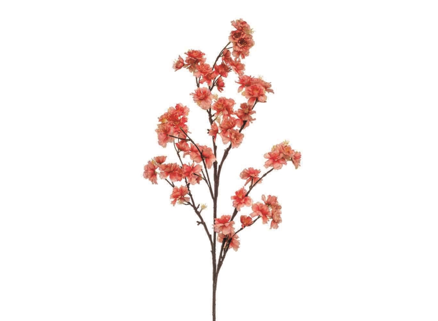 Künstliche Zweige Kirschblüten 2er-Set – Koralle