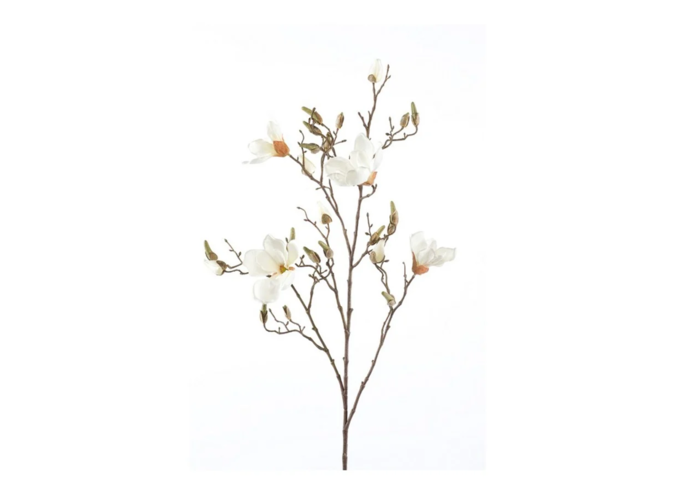 Künstliche Zweige Magnolie 2er-Set - Creme