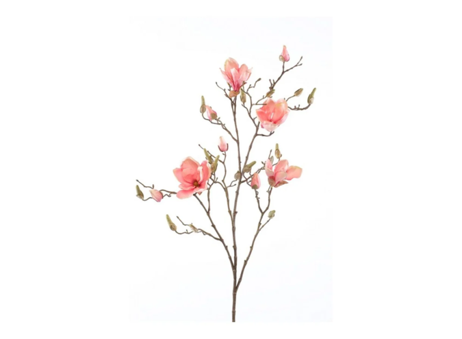 Branches artificielles Magnolia lot de 2 - Rose