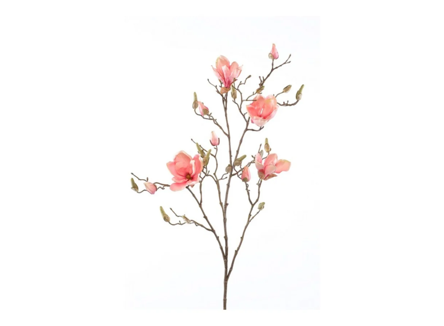 Branches artificielles Magnolia lot de 2 - Rose