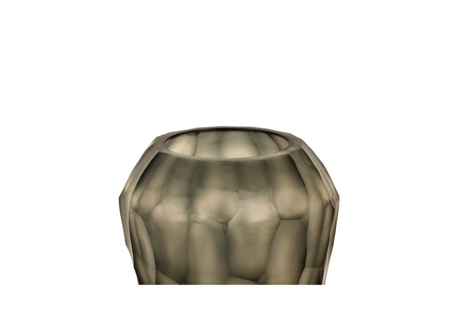 Tea light 'Jade' - Dark Smoke