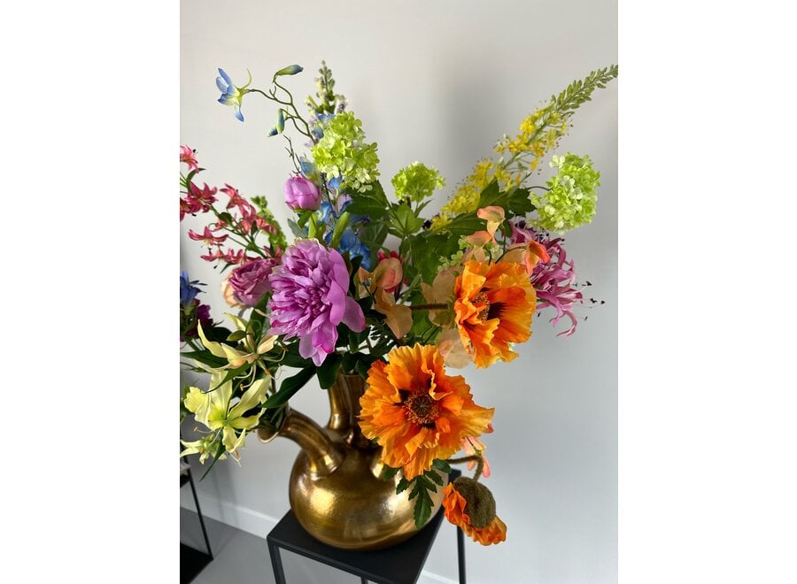 Bouquet artificiel 'Multicolore' pour vase en corne