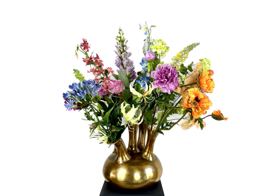 Bouquet artificiel 'Multicolore' pour vase en corne