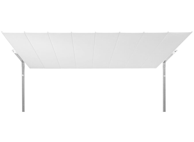 Parasol 'Flexy' Argent/Blanc