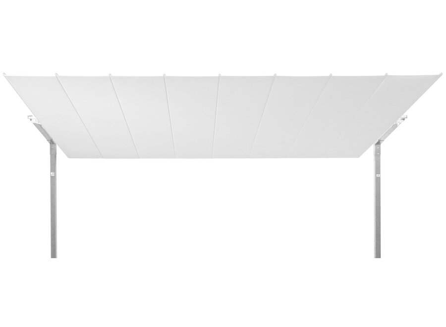 Parasol 'Flexy' Argent/Blanc