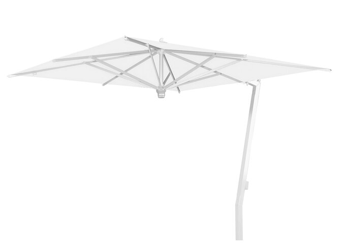 Parasol 'Ischia' 280x280 - Blanc/Blanc