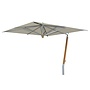 Parasol 'Ischia' 280x280 - Teak Silver/Taupe