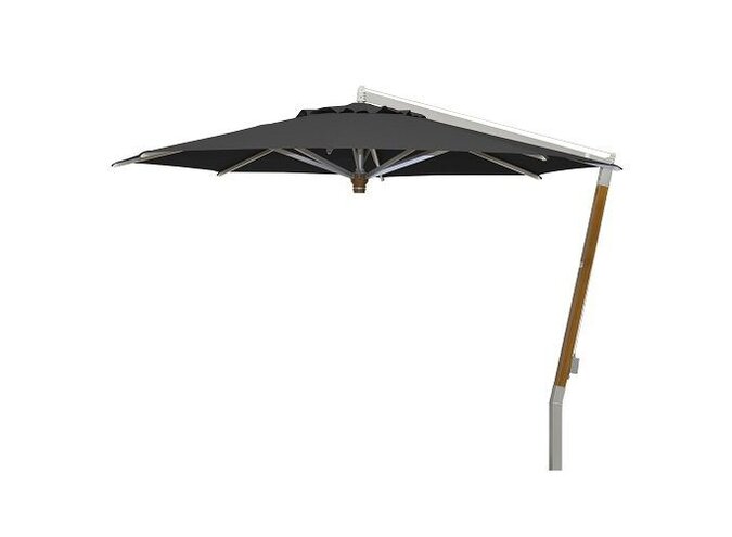 Parasol 'Ischia' Ø340 - Teck Argent/Noir