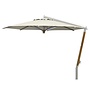 Parasol 'Ischia' Ø340 - Teak Silver/Ecru