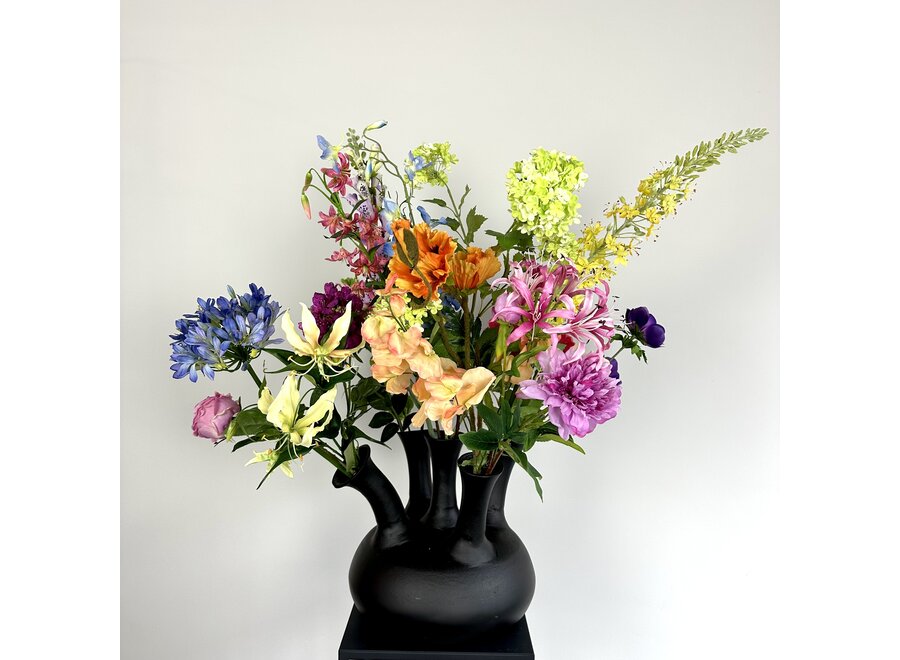 Künstlicher Blumenstrauß 'Multicolor' für Hornvase