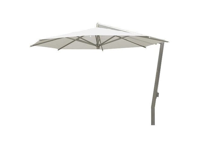 Parasol 'Ischia' Ø340 - Zilver/Wit