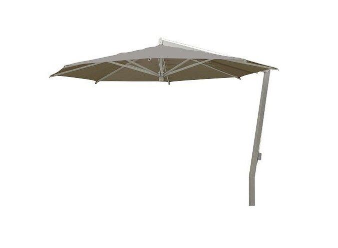 Parasol 'Ischia' Ø340 - Argent/Taupe