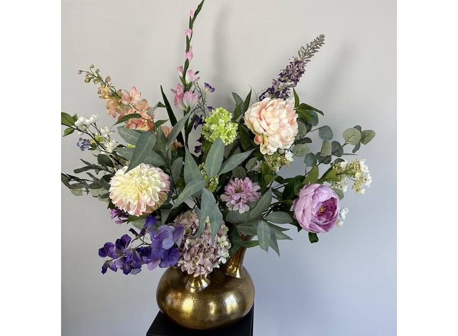 Bouquet artificiel 'Pastel' pour vase en corne