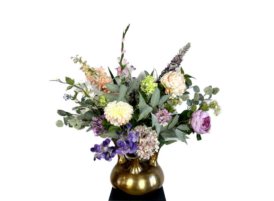 Bouquet artificiel 'Pastel' pour vase en corne