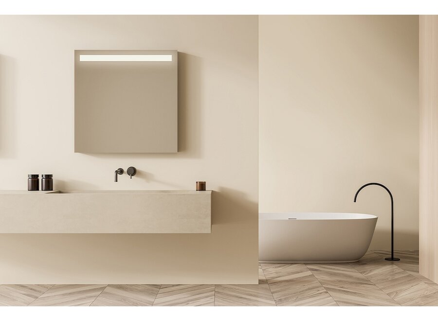 Bathroom mirror 'Light' Square