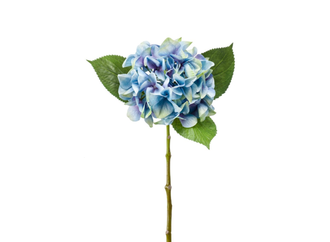 Artificial flowers Hydrangea set of 6 - Blue