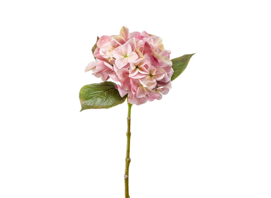 Fleurs artificielles Hortensia lot de 6 - Pink
