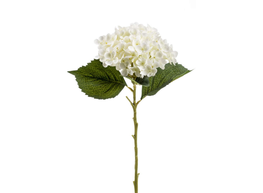 Artificial flowers Hydrangea set of 6 - Cream