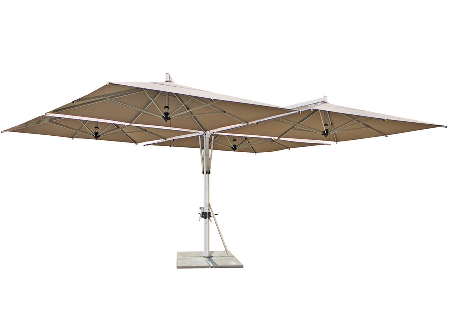 Parasol 'Quattro' 700x700 - Taupe