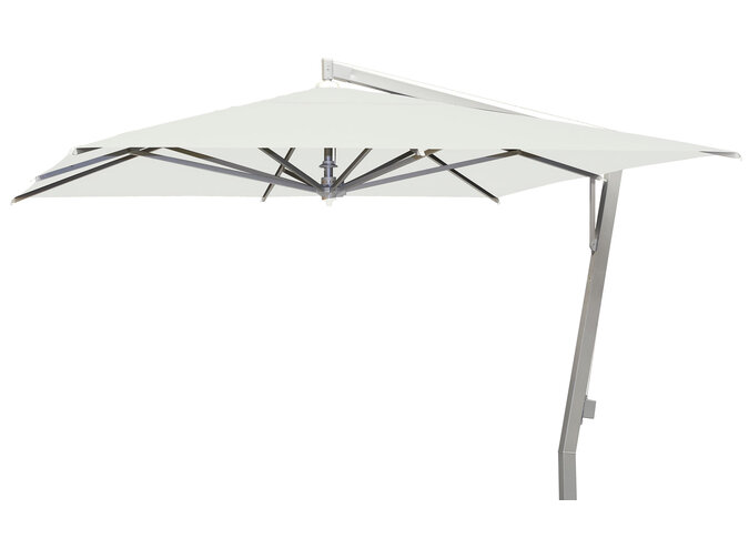 Parasol 'Capri' 350x350 - Zilver/Wit