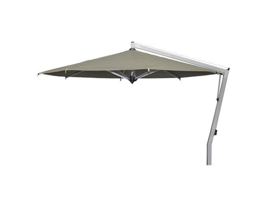 Parasol 'Capri' Ø400 - Argent/Taupe