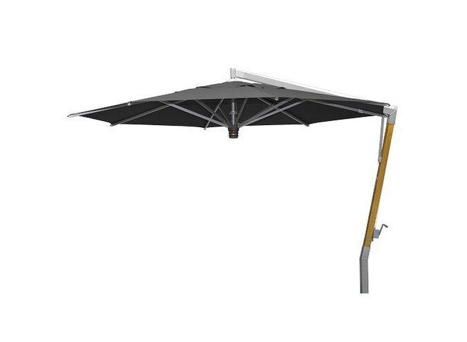 Parasol 'Capri' Ø400 - Teak Silver/Black