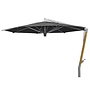 Parasol 'Capri' Ø400 - Teck Argent/Noir