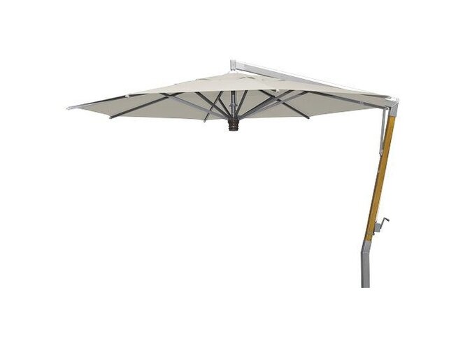 Parasol 'Capri' Ø400 - Teak Zilver/Ecru