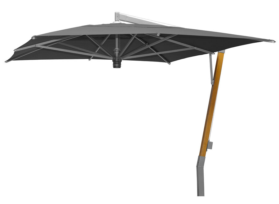 Parasol 'Capri' 300x400 - Teak Zilver/Zwart