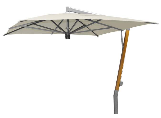 Parasol 'Capri' 300x400 - Teak Silver/Ecru